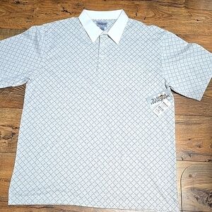 Wind Pointe Men's White Patterned Shirt